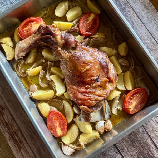 Espatlla de xai al forn a baixa temperatura, recepta