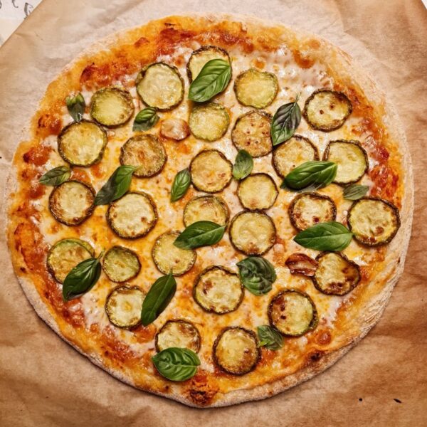 Receta de la pizza de calabacín